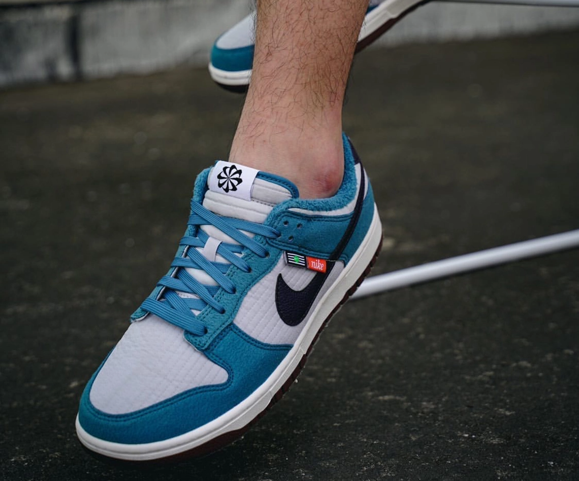 Giày Nike Dunk Low SE GS 'Toasty Rift Blue' DC9561-400 - Ảnh 4