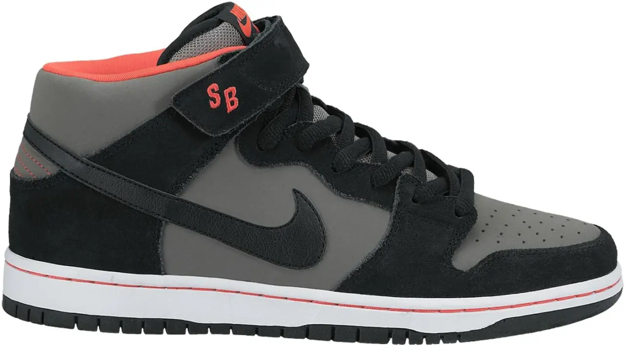 Giày Nike Dunk SB Mid 'Black Medium Grey' 314383-018