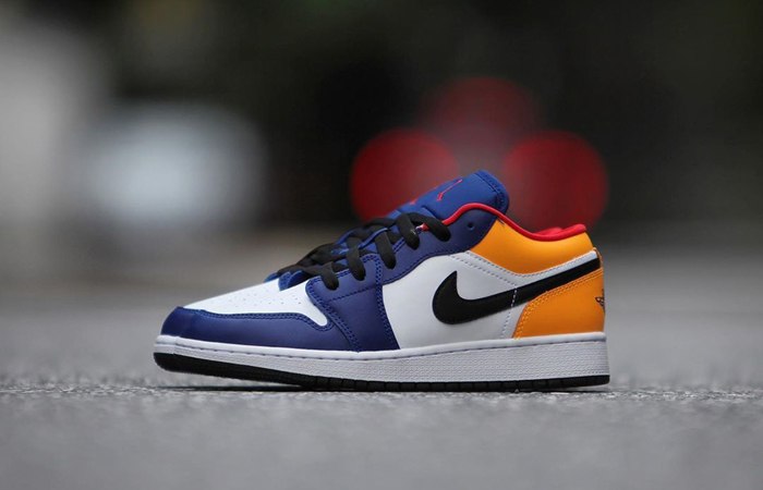 Giày Nike Air Jordan 1 Low 'Royal Yellow' 553558-123 - Ảnh 7