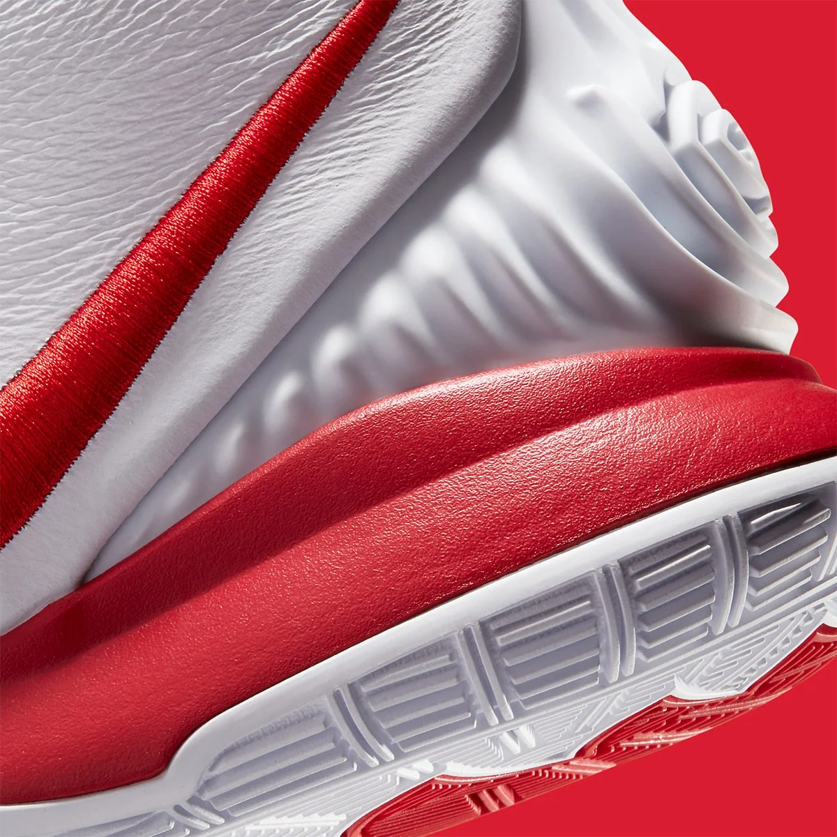 Giày Nike Kyrie 6 'White University Red' CZ4938-100 - Ảnh 4