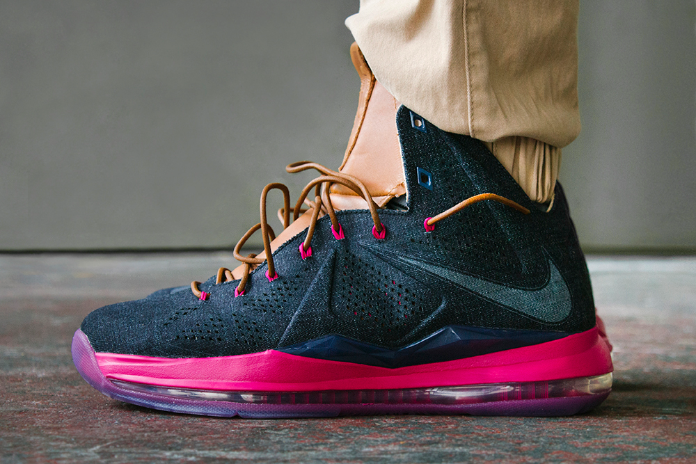 Giày Nike LeBron 10 EXT Denim QS 'Denim' 597806-400 - Ảnh 7