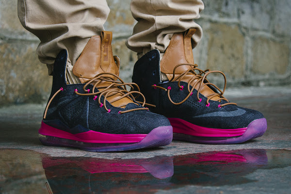 Giày Nike LeBron 10 EXT Denim QS 'Denim' 597806-400 - Ảnh 4