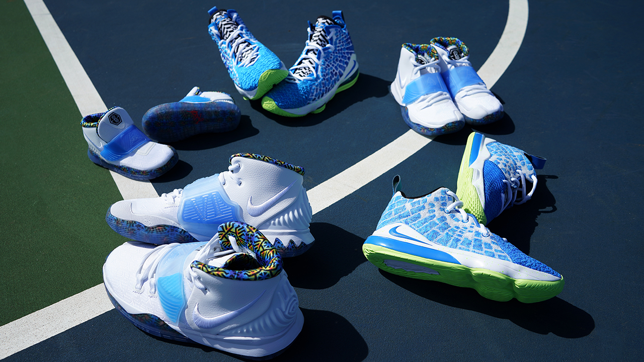 Giày Nike Kyrie 6 'White Sapphire Crimson' BQ5599-146 - Ảnh 6