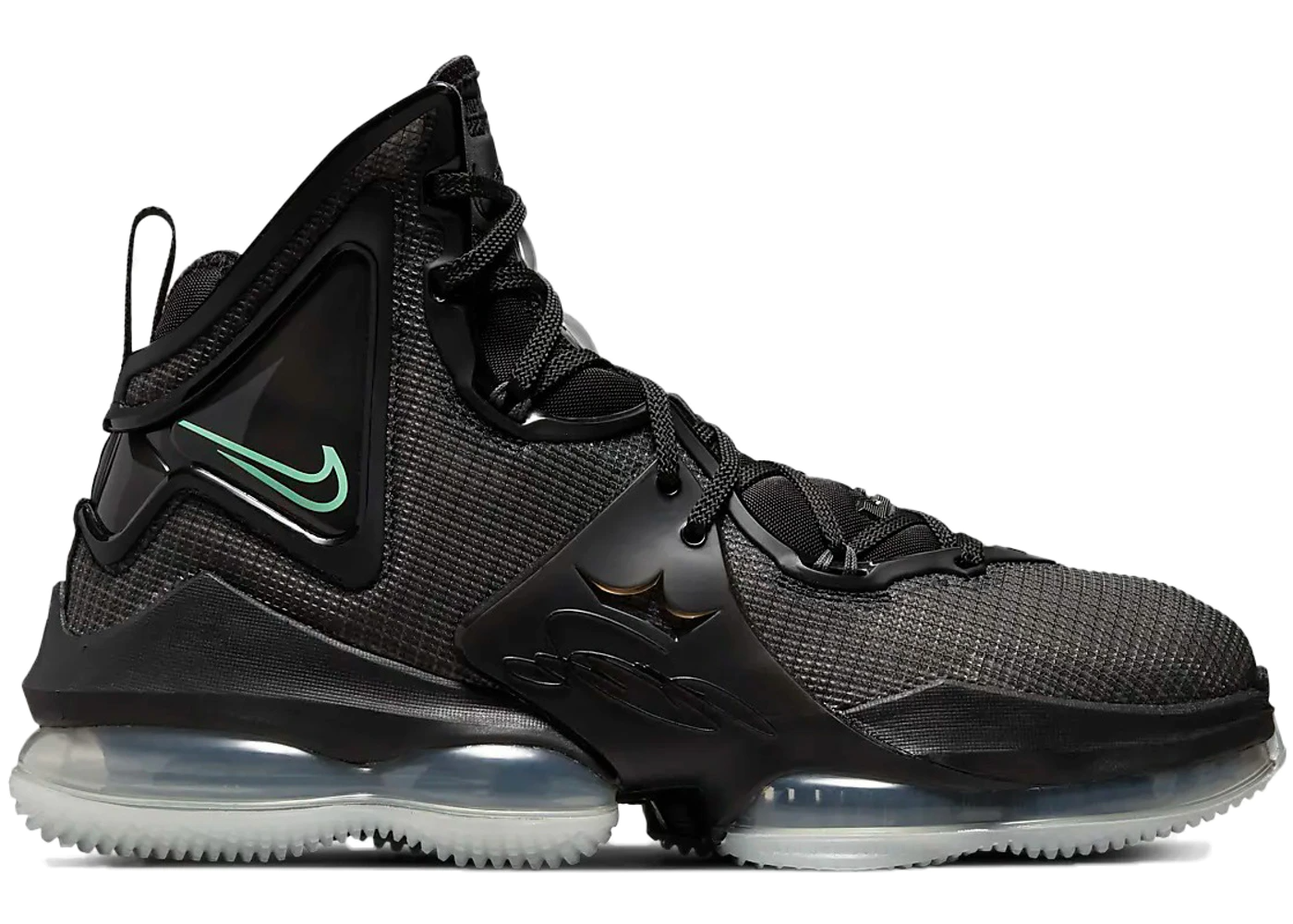 Giay Nike Lebron 19 'Black Anthracite Green Glow' CZ0203-003