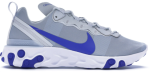 Giày Nike React Element 55 Pure Platinum Racer Blue BQ6166-005