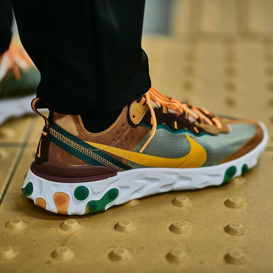 Giày Nike React Element 87 'Ivory Orange' CJ6897-113 - Ảnh 3