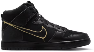 Giay Nike SB Dunk High FAUST 'Black Gold' DH7755-001