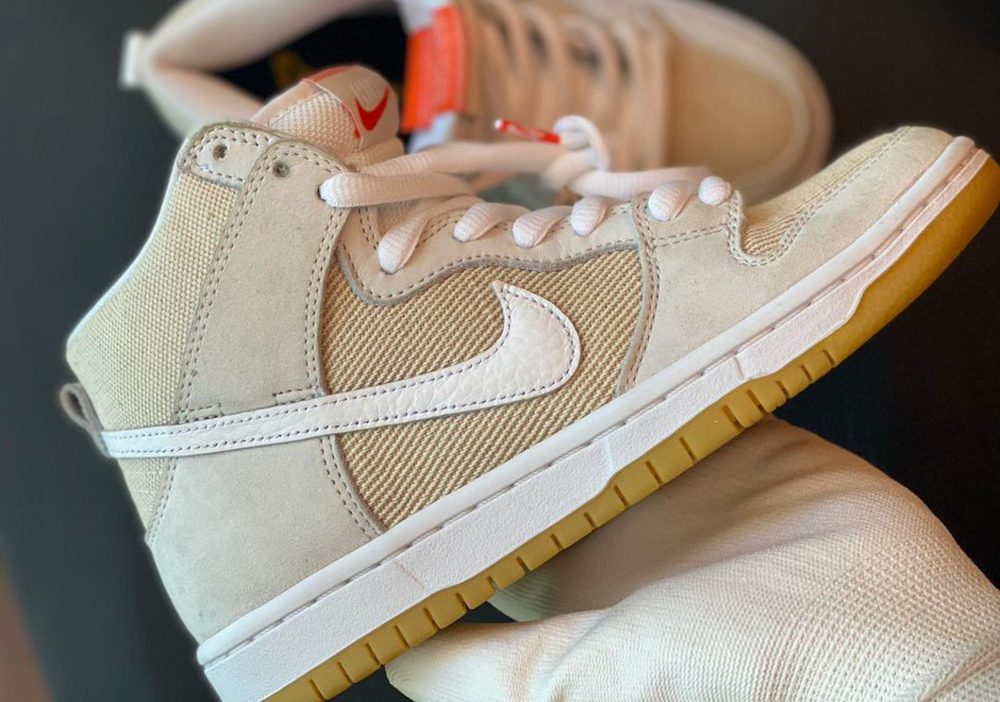 Giày Nike Dunk High Pro ISO SB 'Unbleached Pack Natural' DA9626-100 - Ảnh 3