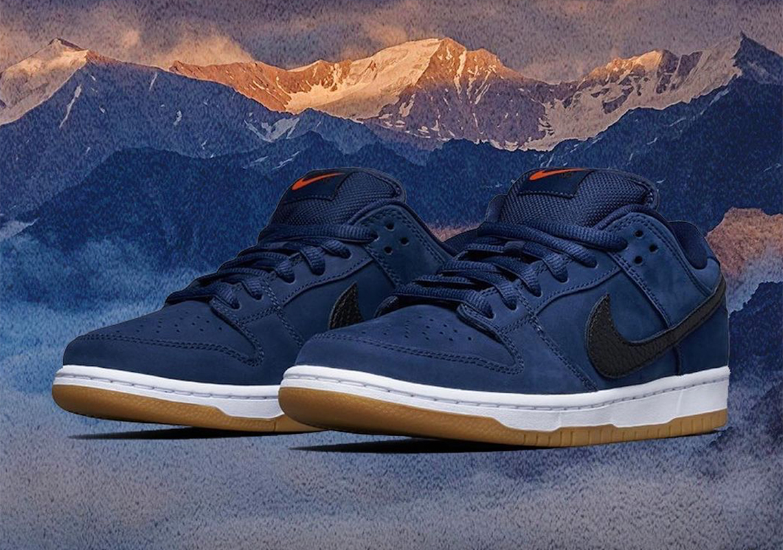 Giày Nike SB Dunk High Pro ISO SB 'Orange Label Midnight Navy' CI2692-401 - Ảnh 6