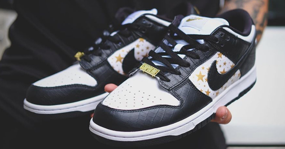 Giày Nike Supreme x Dunk Low OG SB QS 'Black' DH3228-102 - Ảnh 7