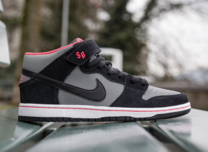 Alternative view of Giày Nike Dunk SB Mid 'Black Medium Grey' 314383-018