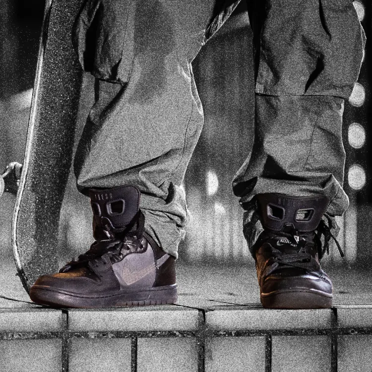 Alternative view of Giày Nike Forty Percent Against Rights x Nike Dunk High SB 'Black' BV1052-001