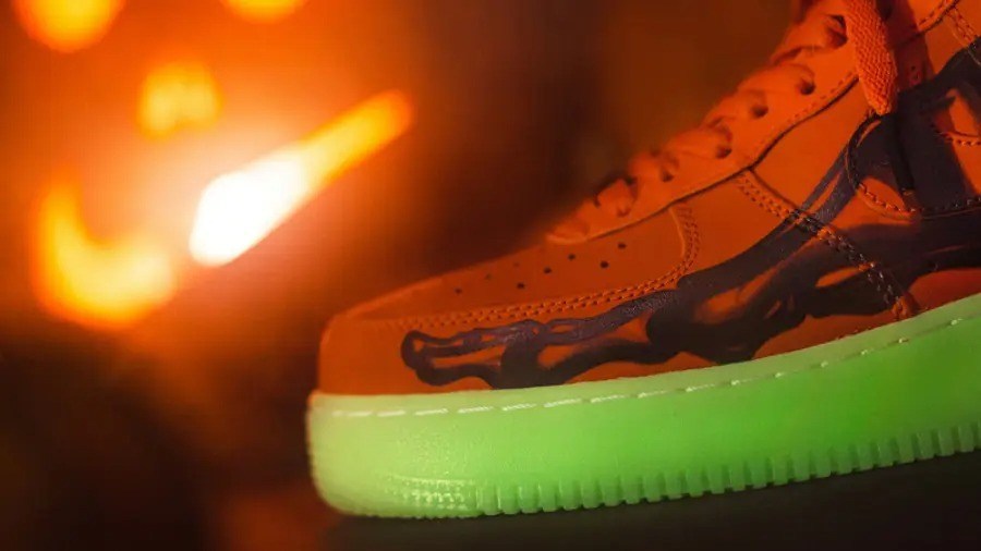 Giày Nike Air Force 1 Low 'Orange Skeleton' CU8067-800 - Ảnh 4