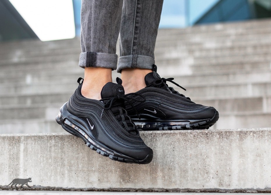 Giày Nike Air Max 97 'Triple Black' BQ4567-001 - Ảnh 4