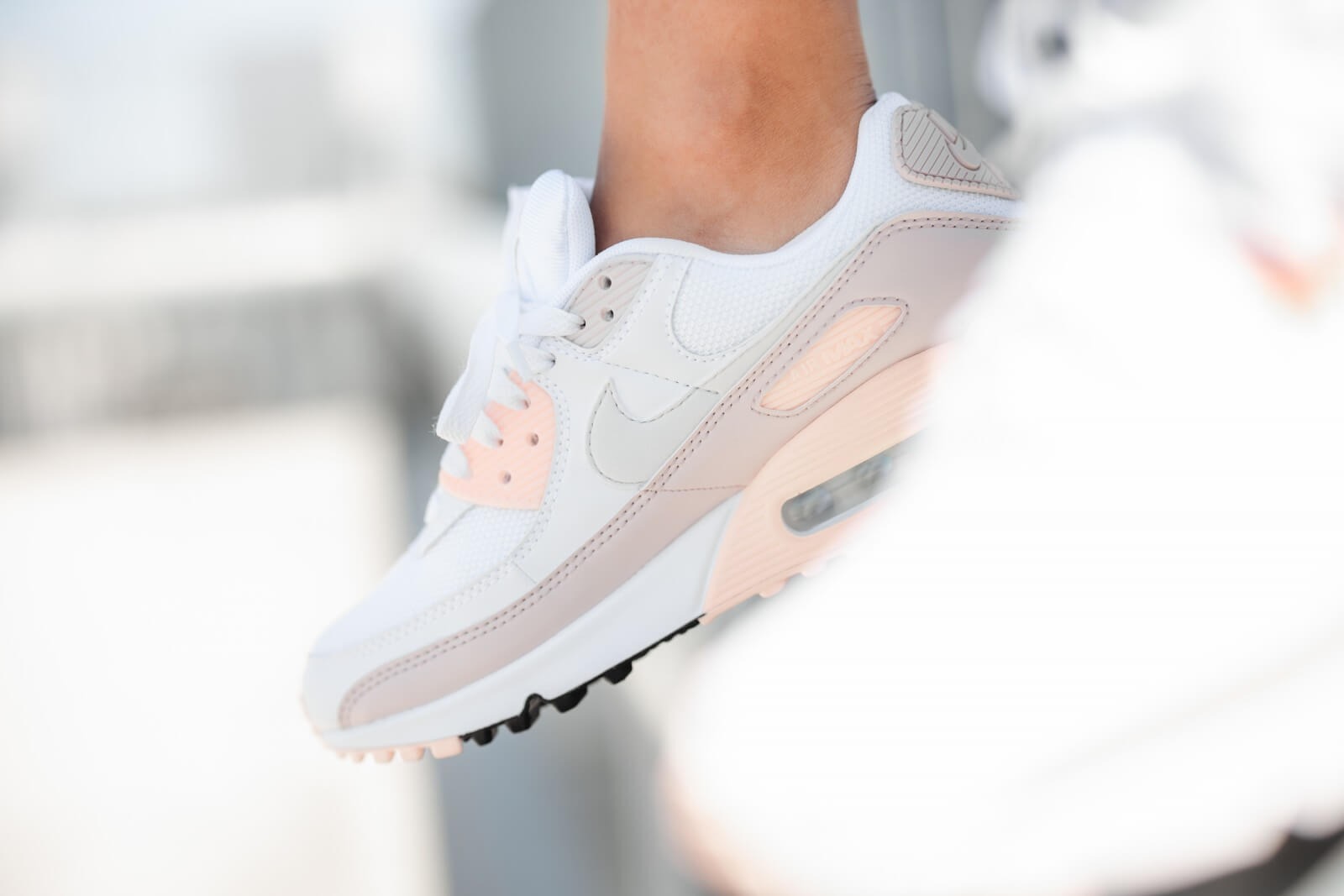 Giày Nike Air Max 90 'White Barely Rose' (W) CT1030-101 - Ảnh 3