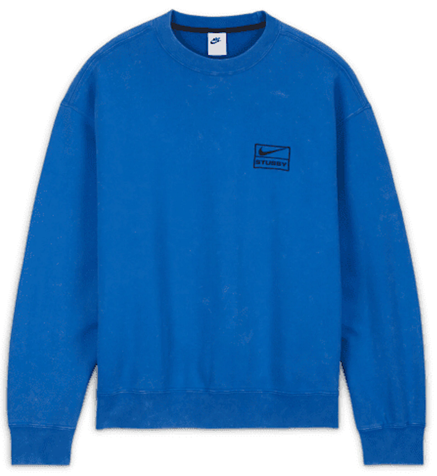 Ao Nike x Stussy Acid Wash Crew Fleece 'Blue' DR4024-480