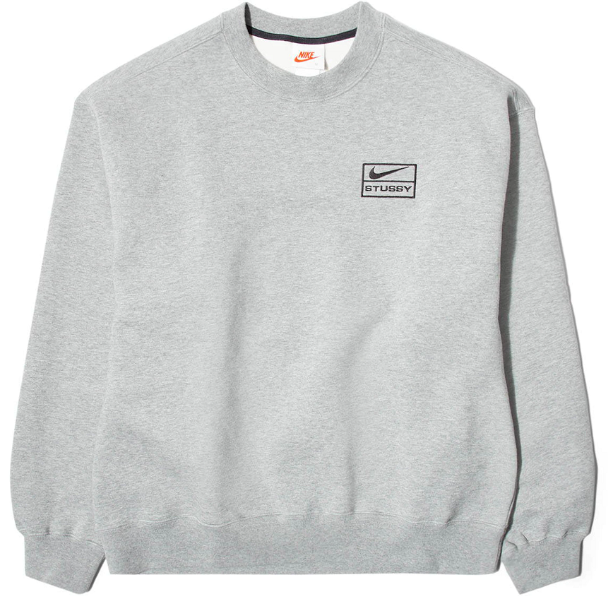 Ao Nike x Stussy Crew Fleece 'Grey' DO9337-063