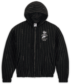 Ao Nike x Stussy Striped Wool Jacket 'Black' DR4023-010