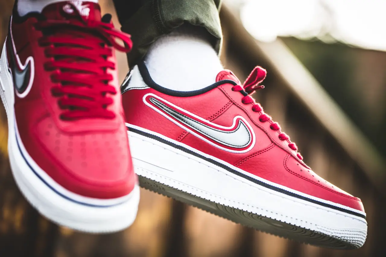 Giày Nike Air Force 1 '07 LV8 Sport NBA 'Gym Red' AJ7748-600 - Ảnh 5