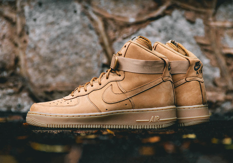 Giày Nike Air Force 1 High Flax Wheat 807617-701 - Ảnh 4