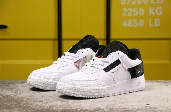 Giày Nike Air Force 1 Type 'White Black Volt' BQ4793-101 - Ảnh 2