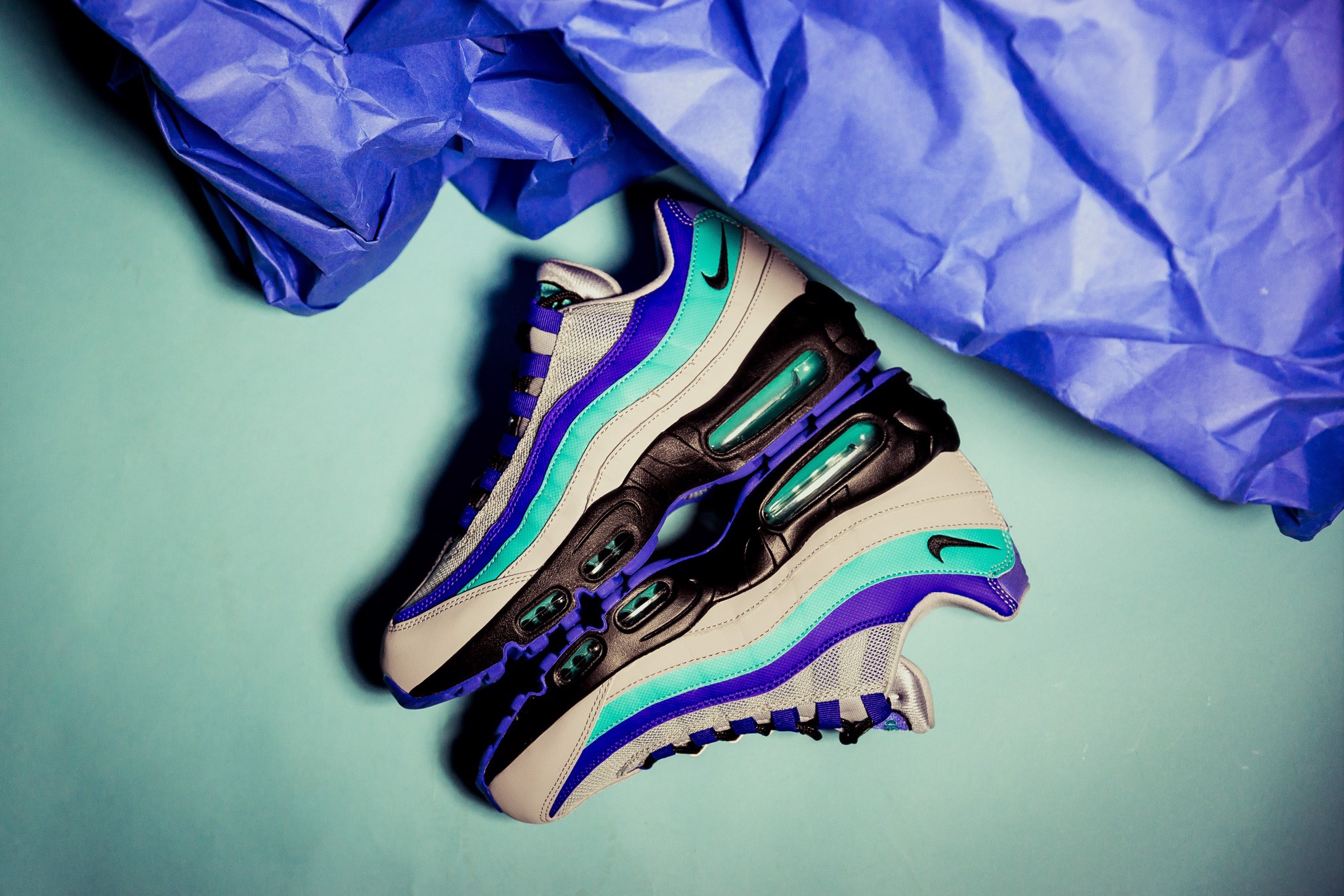 Giày Nike Air Max 95 OG 'Aqua' AT2865-001 - Ảnh 3