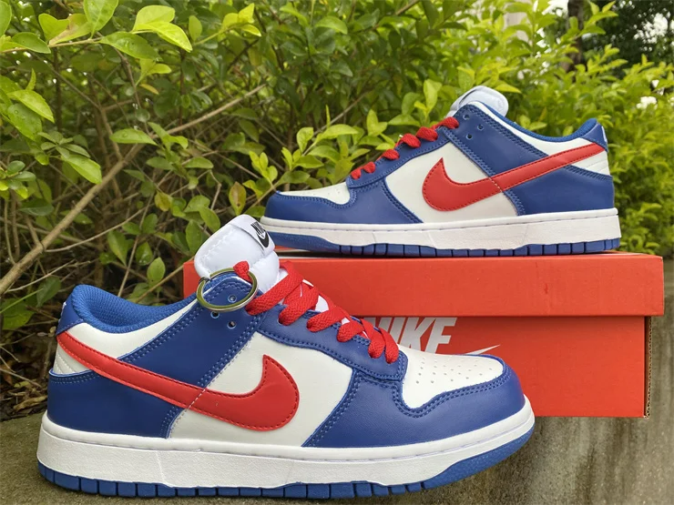 Giày Nike Dunk Low GS 'Game Royal Crimson' CW1590-104 - Ảnh 6