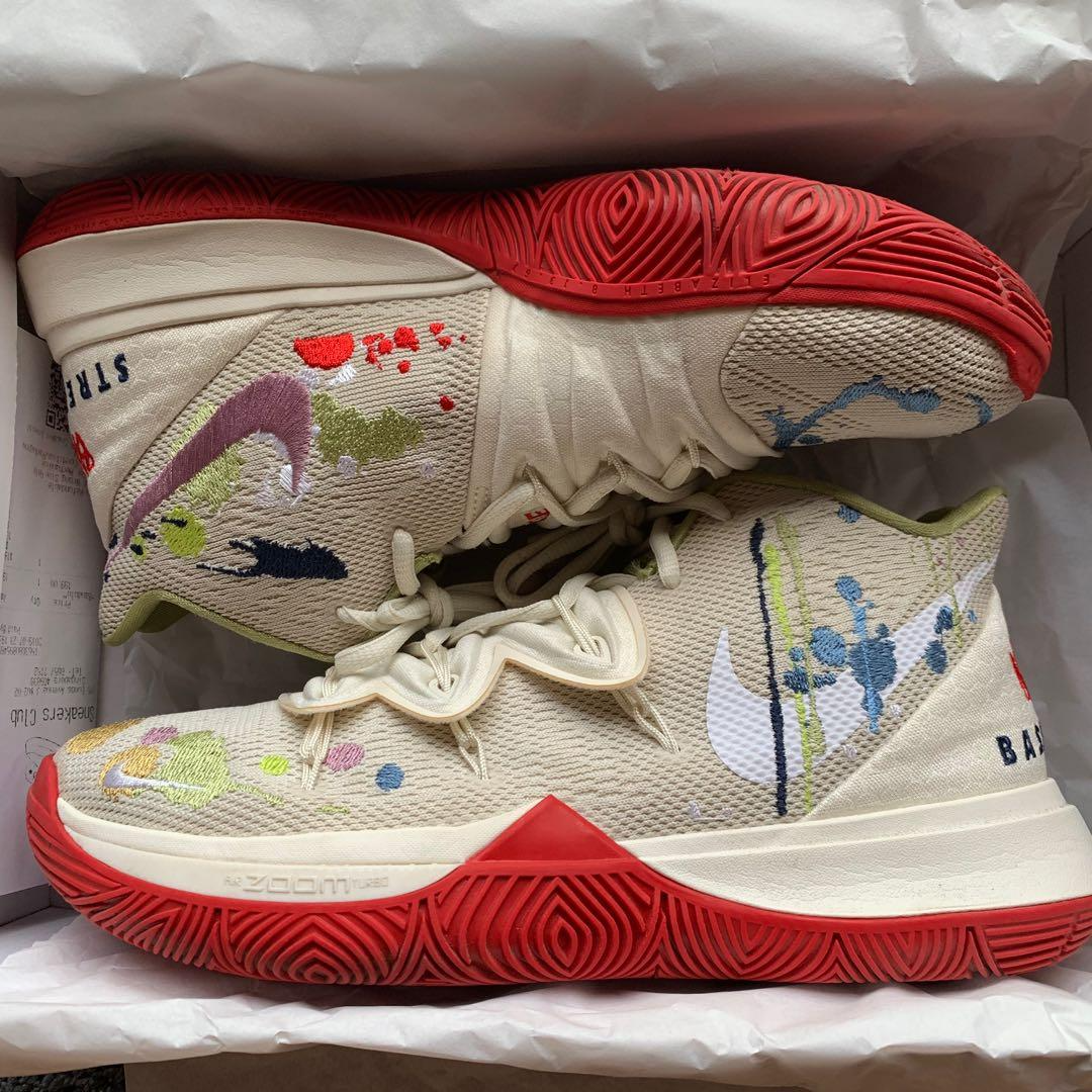 Giày Nike Bandulu x Kyrie 5 'Embroidered Splatters' CK5836-100 - Ảnh 3