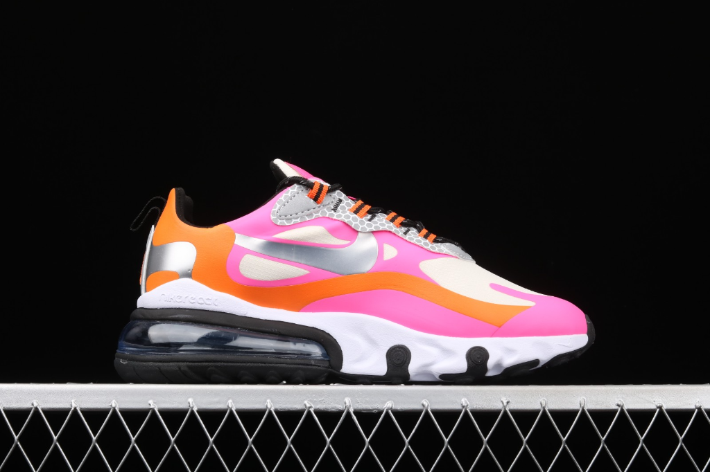 Giày Nike Air Max 270 React ‘White Orange Pink’ CT1834-100 - Ảnh 2