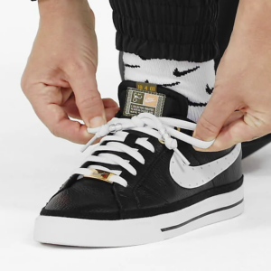 Alternative view of Giày Nike Court Legacy 'Black Metallic Gold' DJ1454-001