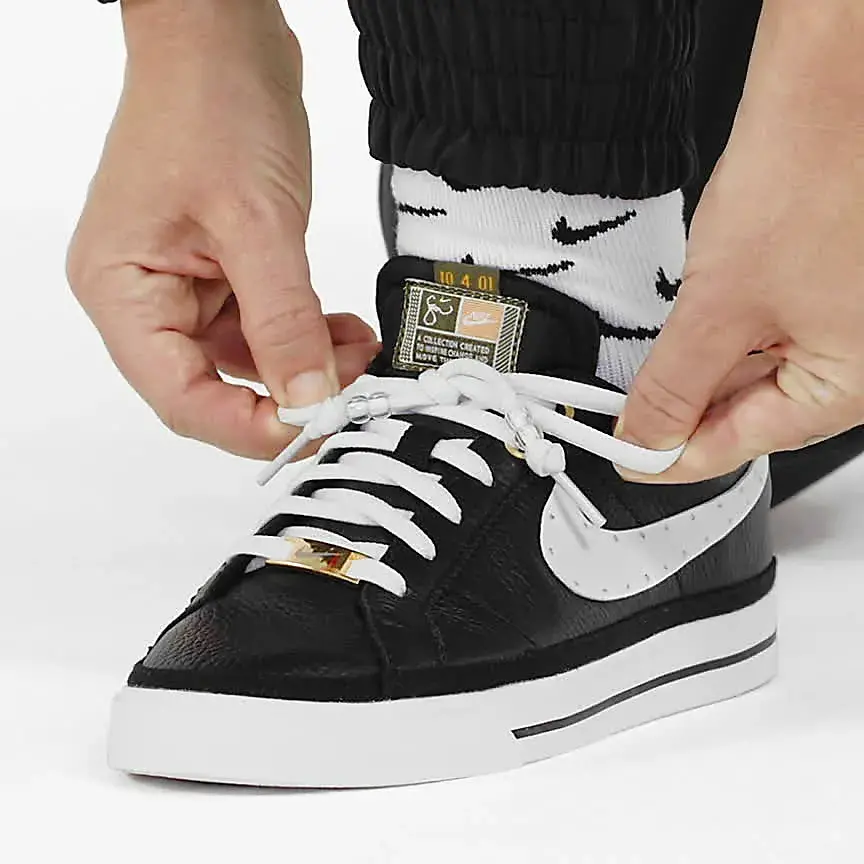Alternative view of Giày Nike Court Legacy 'Black Metallic Gold' DJ1454-001
