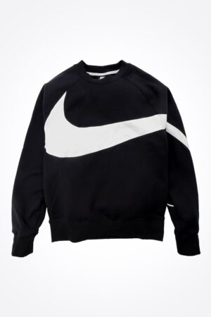 Giày Nike Sportwear HBR Swoosh Crew Sweatshirt Black White BQ6461-010