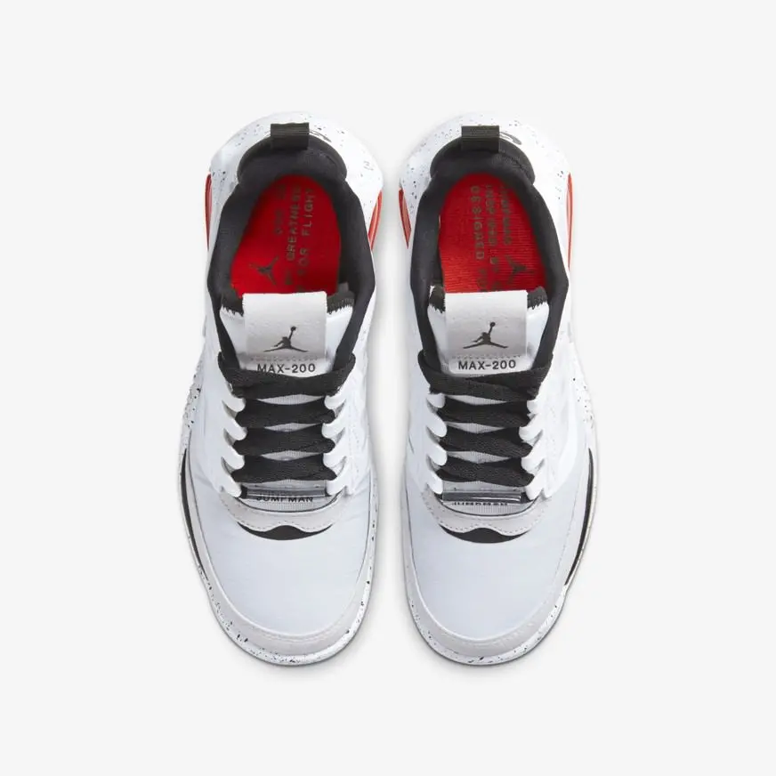 Alternative view of Giày Nike Jordan Air Max 200 GS 'White Challenge Red' CD5161-100