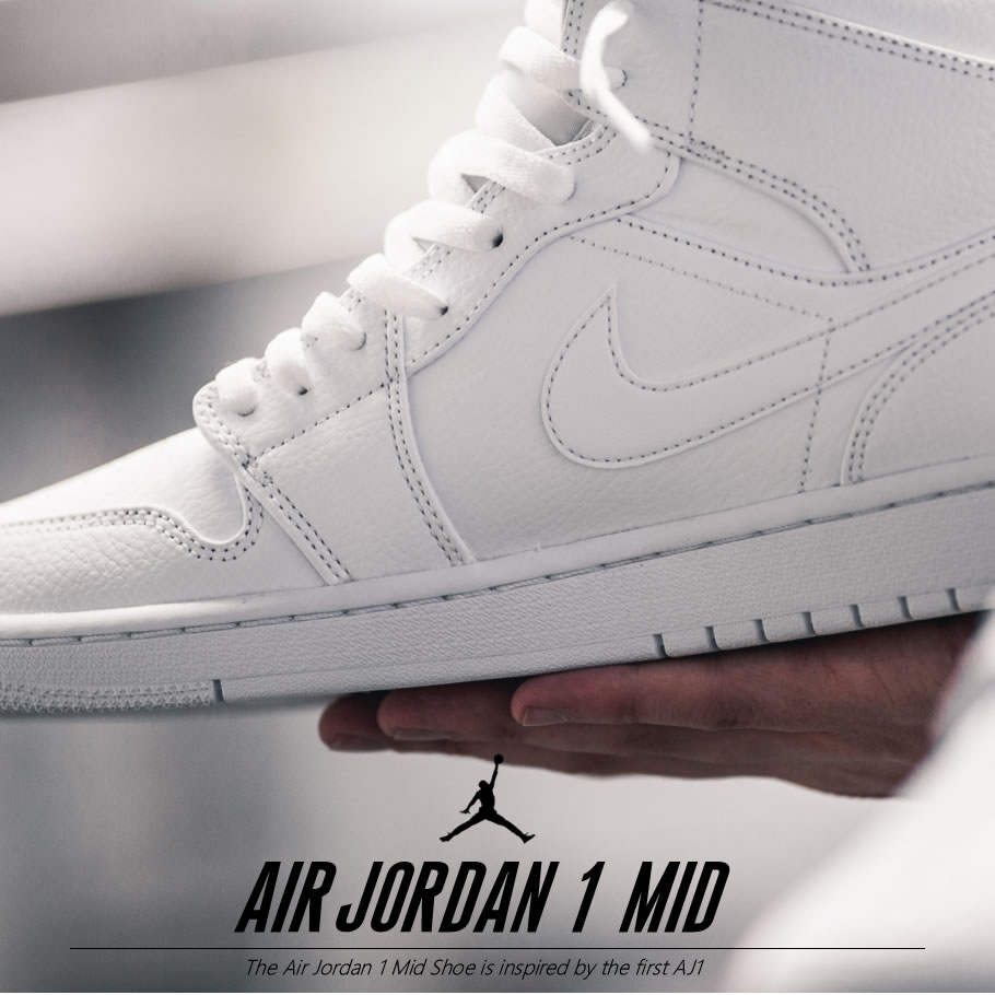 Giày Nike Air Jordan 1 Mid 'White Snakeskin' BQ6472-110 - Ảnh 9