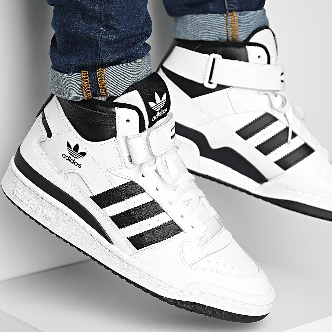 Giày Adidas Forum Mid 'White Black' FY7939 - Ảnh 5