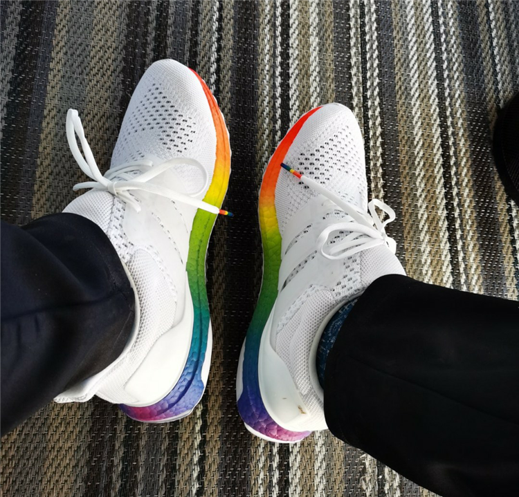 Giày Adidas Ultraboost 20 'Rainbow White' FY2299 - Ảnh 5