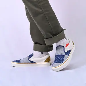 Giay Vans Slip On Skate Bandana Classic 'Quilted Mix' VN0A7VCFBCK