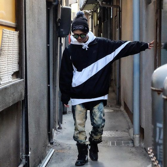 Áo Nike Sportswear 'Swoosh' Woven Black Windbreaker AR3133-010 - Ảnh 5