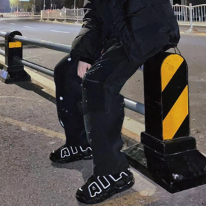 Alternative view of Giày Nike Air More Uptempo GS 'Black' 2020 415082-002