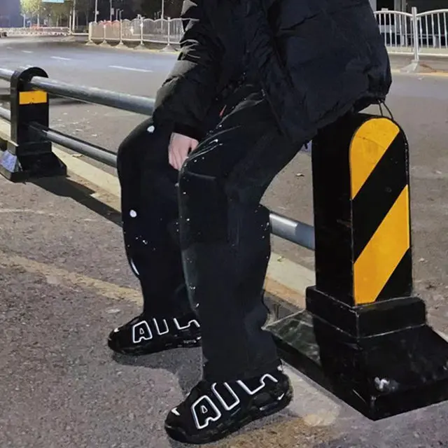 Alternative view of Giày Nike Air More Uptempo GS 'Black' 2020 415082-002