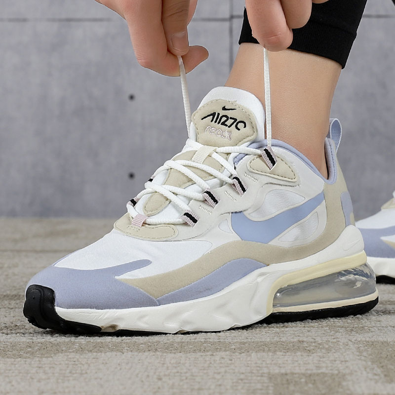 Giày Nike Wmns Air Max 270 React 'White Fossil' CT1287-100 - Ảnh 2