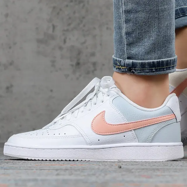 Alternative view of Giày Nike Court Vision Mid White Washed Coral Aura CD5434-103