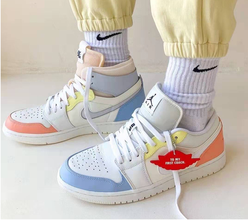 Giày Nike Air Jordan 1 Low 'To My First Coach' DJ6909-100 - Ảnh 3