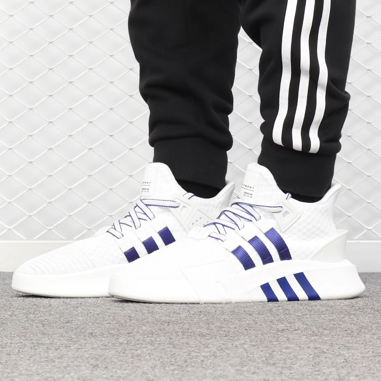 Alternative view of Giày Adidas EQT Bask ADV 'White Active Blue' BD7782