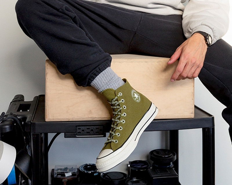 Giày Converse Chuck 70 High Gore-Tex Utility 'Dark Moss' 168859C - Ảnh 2