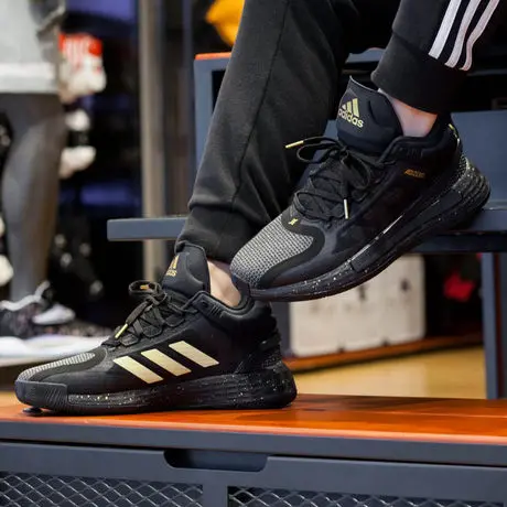 Alternative view of Giày Adidas D Rose 11 'Black Gold Metallic' FZ1544
