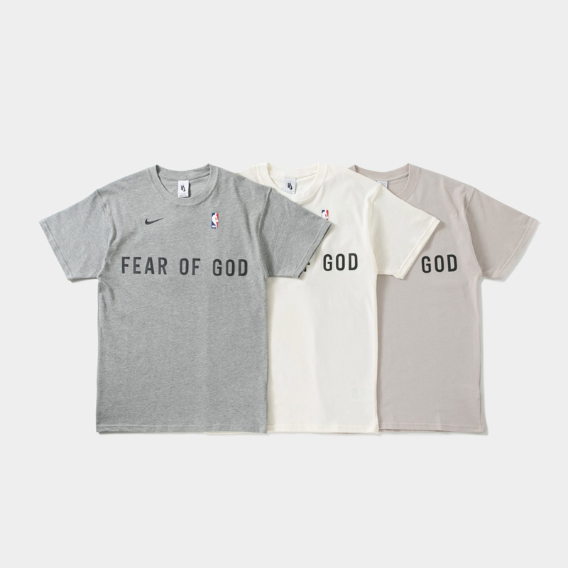 Áo Nike X Fear Of God x NBA NRG Tee Grey CU4699 063 - Ảnh 3