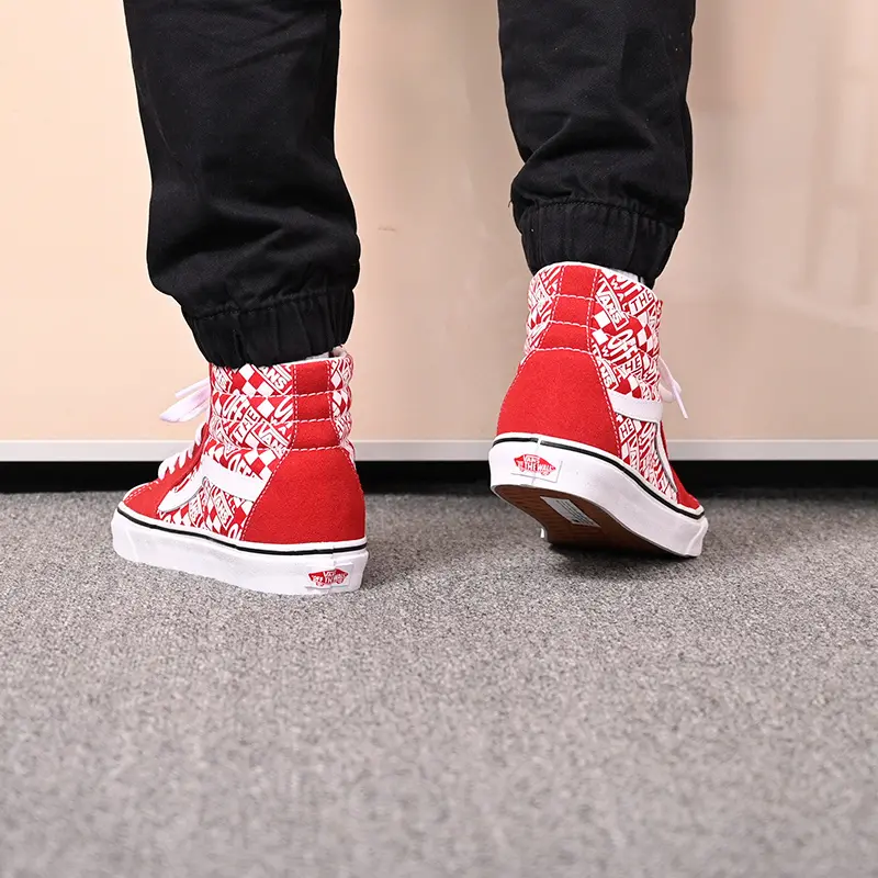 Alternative view of Giày Vans Off The Wall SK8-HI 'Chili Pepper Racing Red' VN0A32QG3VB