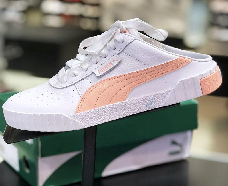 Giày Puma Cali Lo Slip On Mule 'White Peach' 370484-06 - Ảnh 4