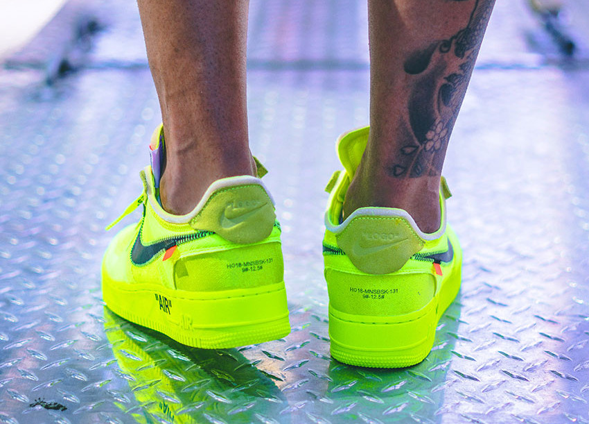 Giày Nike Air Force 1 Low Off-White Volt AO4606-700 - Ảnh 5
